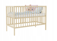 Bocian Kids  Magda Art.190854 Natural Детская деревянная кроватка 120x60см