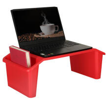 Ikonka Art.KX3410 Laptop table with organiser mobile red