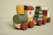 Little Dutch Wooden Train Art.4861 Christmas  Деревянный паровозик с фигурками