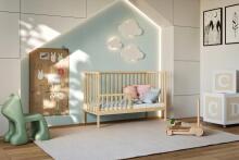 La Bebe™ Loft Cribbed Art.191493 Cloud Bērnu kokā gultiņa 120x60cm