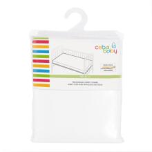 Jersey fitted sheet with elasticated edge (120x60) White