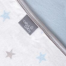 Ceba Baby Jersey Baby Blanket (90x100) Medium Stars & Blue