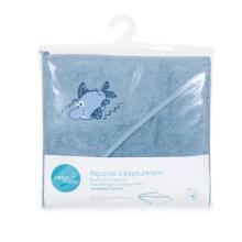 Hooded towel Shark 100x100 Ceba Baby