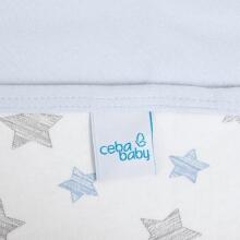 Baby blanket (90x100) Blue + Blue Stars