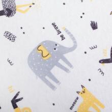 Jersey Fitted Sheet (120x60) Elephant