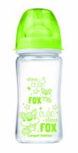 CANPOL BABIES EasyStart Anticolic wide neck Bottle glass Forest Friends 240ml 79/002_gre