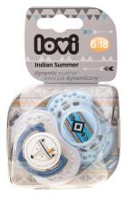 LOVI Dynamic soother silicone 6-18 months (2 pcs) Indian summer, 22/857