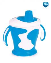 CANPOL BABIES non spill cup with handle Cow, 250ml, 31/404 blue