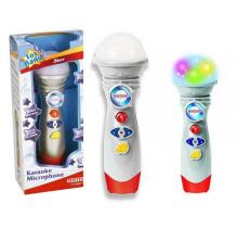 BONTEMPI Karaoke Microphone with voice recording and playback function, demosongs, light effects, 41 2710