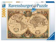 RAVENSBURGER puzle Pasaules vēsturiskā karte, 5000gb