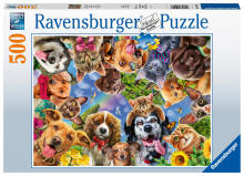 RAVENSBURGER dėlionė Gyvūnų asmenukė, 500d.,15042