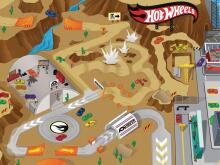 TCG play mat with vechile Hot Wheels Original, 30737