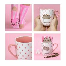 PUSHEEN rinkinys Marshmallow (puodelis + kojinės), PUSHSMMSH