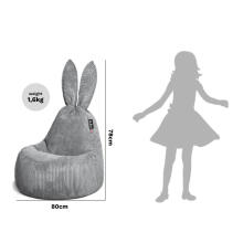 Qubo™ Baby Rabbit LIght grey VELVET FIT