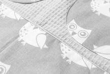 COT ORGANIZER BAG WAFFLE - OWLS GREY