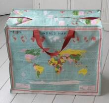 World Map Jumbo Storage Bag, Rex London