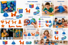 I-Toys Brain Burner Art.195817 4-in-1 Brain Teaser Puzzle Set