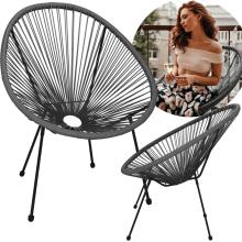 Garden chair Springos GF0086 72 X 82 X 85 CM, gray