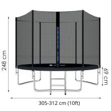 Садовый батут Springos TP0002 305 см 10ft