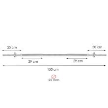 Fitnessi kaalukangi Springos FA1048 150 cm 25mm