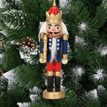 CA0823 CHRISTMAS NUTCRACKER ORNAMENT 12.5 CM 3 PCS.