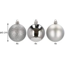 CA0002 CHRISTMAS BALLS 6 CM 12 PCS.