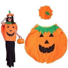 Halloween decoration pumpkin costume with hat Springos HA5223 2 elements.