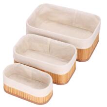 Bamboo organizers for cosmetics Springos HA0152 3 pcs