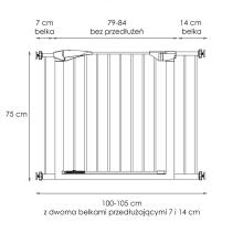 Drošības barjera Springos SG0007AB 100-105cm