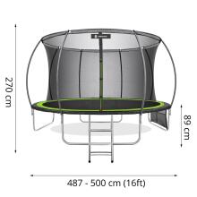 Aiabatuut Springos TP0023 16 jalga (487–500 cm)