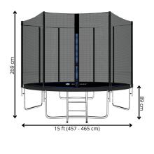 Aiabatuut Springos TP0014 15 jalga (457–465 cm)