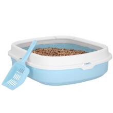 Cat toilet + scoop Springos PA0245 40x33x11 cm, blue