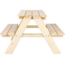 Wooden garden picnic table for children Springos BE003 90x79x50 cm