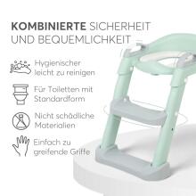 Kikkaboo Toilet Seat  Lea Mint Art.200529 Bērnu tualetes poda sēdeklis ar kāpnēm