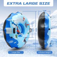 Kids World SnowTube Art.201267 zturīgas piepūšamas sniega caurules ar izturīgiem rokturiem 130cm