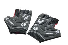 Bicycle gloves D-GRIP, adult, size: XL, red/black