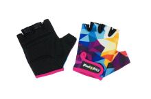 Bicycle gloves VELVET, children, size: S, blue/yellow/violet