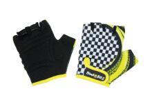 Bicycle gloves RACE, children, size: S, yellow/black