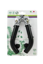 Handle bar ends ALUMINIUM, 2pcs, black