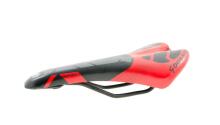 Sport bicycle saddle WHIM, black/red