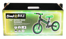 Kids balance bike 12 ANTI-SHOCK RUNNER, green/black