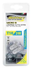 Micro bulbs 12V 3W T10, 2 pcs