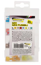 Mini fuses MIX MINI FUSES, 49 pcs