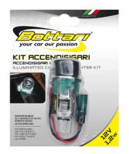 Kit of 12V illuminated cigarette lighter