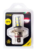 Лампочка светодиодная, 1 шт, H4 12В 60/55Вт P43T, 18SMD