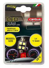 LED bulb, 1 pc., C5W 36mm Festoon/Canbus, 4SMD