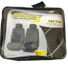 Front car seat covers VECTOR, black/grey