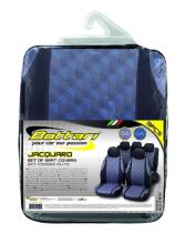 Set of car seat covers JAQUARD, black/blue