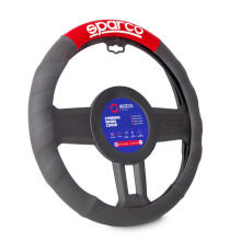 Sparco Steering Wheel Cover, black/red