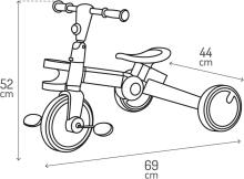 MoMi Filo 3-in-1 Tricycle Art.202894  рансформируемый детский трехколесный велосипед с педалями или без них, весом до 25 кг